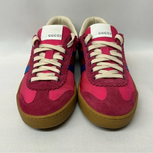 Gucci G74 Pink Low Top Women’s Sneakers Trainers 6 / 36 - Picture 9 of 13